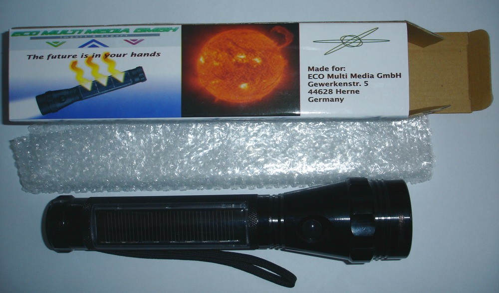 Solar Taschenlampe 10 LED